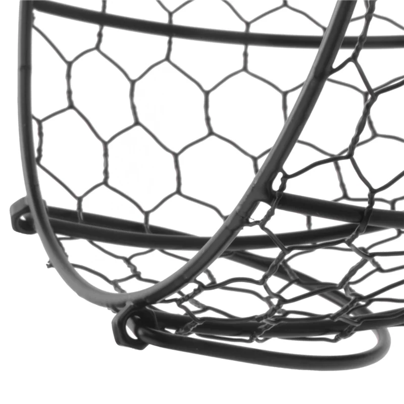 

5X Iron Egg Storage Basket Snack Fruit Basket Creative Collection Hen Ornaments Decoration Kitchen Accessories B