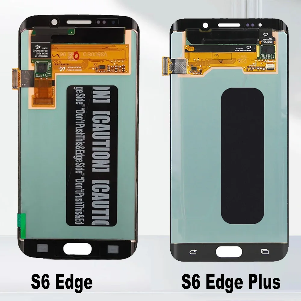 شاشة LCD عالية الجودة لهاتف سامسونج S6 Edge Plus G928 G928F LCD لهاتف سامسونج S6 Edge G925 G925F شاشة LCD تعمل باللمس