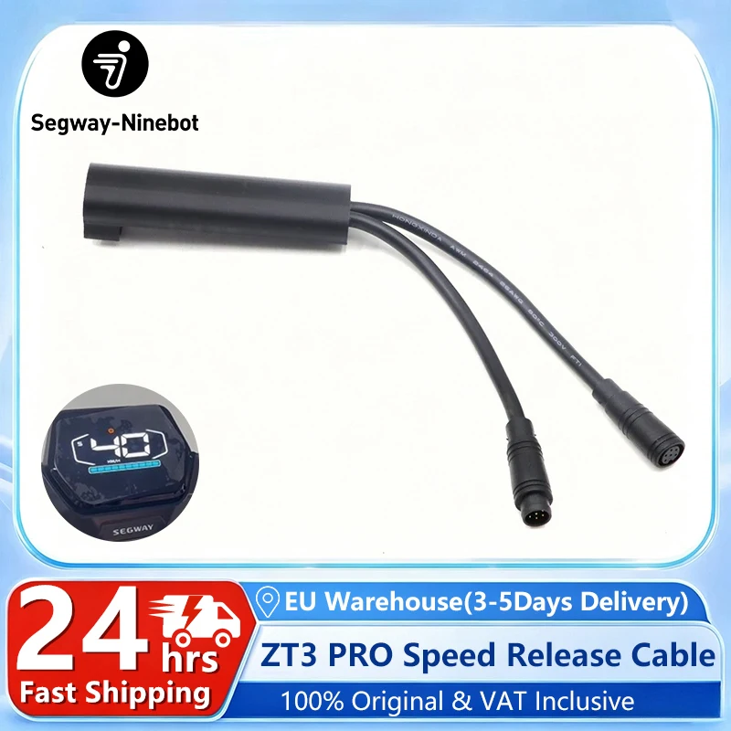 Kabel szybkiego zwalniania ZT3 PRO z magazynu UE do hulajnogi elektrycznej Ninebot By Segway ZT3PRO E/ZT3PRO D, umożliwiający odblokowanie prędkości do 35 km/h.