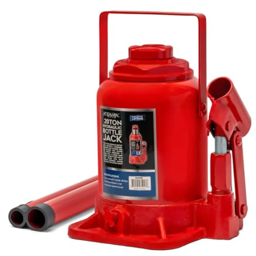 

20-Ton Hydraulic Bottle Jack Large Ccity Weight Lifting Equipment with Handle Automotive 40000 LBs