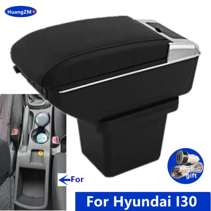 Für hyundai i30 armlehnen box für hyundai elantra touring i30 fd i30cw 2016-2019 auto armlehne aufbewahrung sbox nachrüstung autozubehör