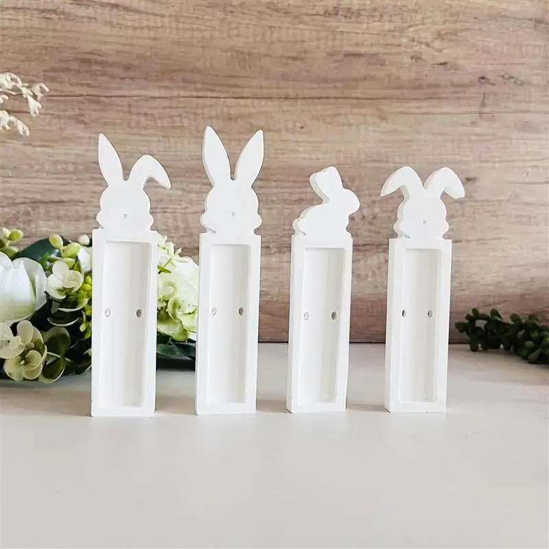 Easter Cash Gift Box Silicone Mold Rabbit shape Holder Plaster Chocolate Mold Gift Money Holder Bunny Casting Molds