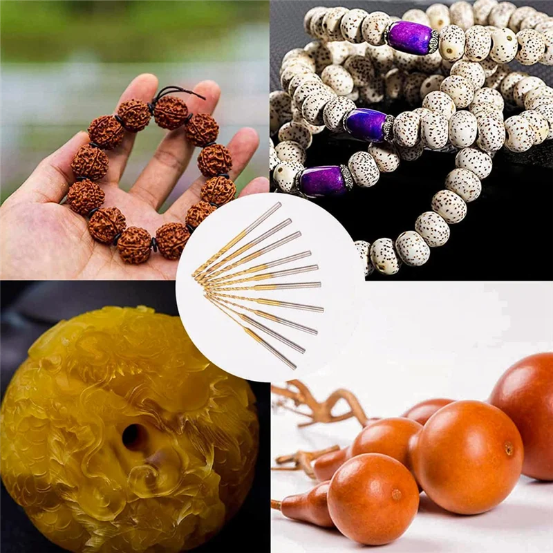 マイクロツイストドリルビットセット、ミニドリルビット、2.35シャンク、Hss、ミニ彫刻ビット、穴ドリルツール、0.6mm-2.2mm、10個