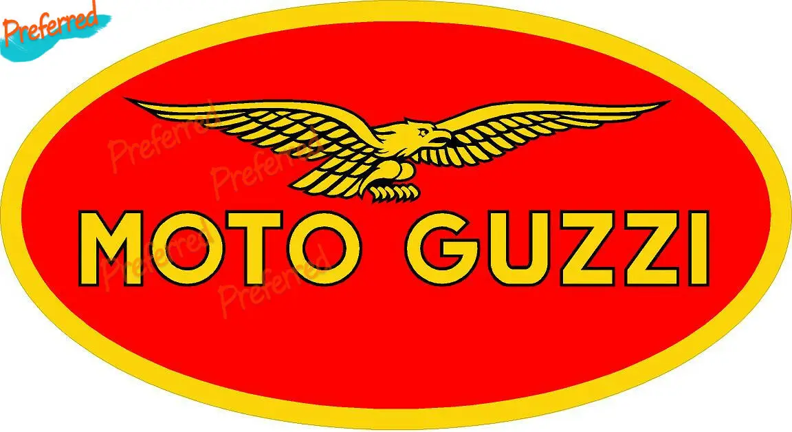 

Moto Guzzi Racing Classic Vintage Decal Sticker Laminated Red for Your Home Car Coolers Laptops Racing Helmet Trunk Wall Sticker