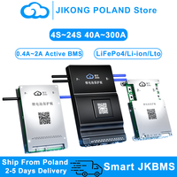 JIKONG JKBMS 4S~24S 80A 100A 200A 300A Active Balancer Current 0.4A~2A with Heat CAN RS485 BT for Li-ion LiFePo4 Lto Battery BMS