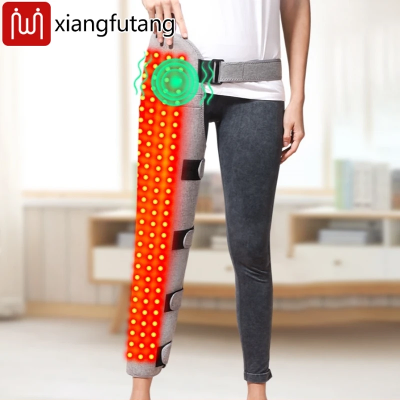 

Red Light Long Hip Leg Heated Pad Buttock Thigh Knee Calf Hot Therapy Heated Wrap Cold Weather Leg Warmer for Leg Pain Relief