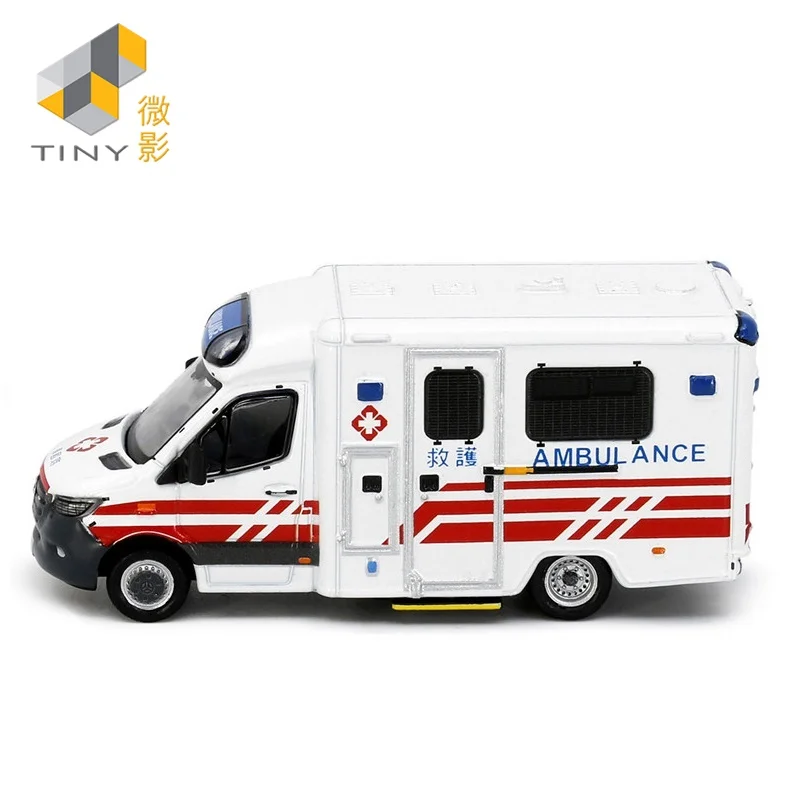 Tiny 1:76 Ben-chi Sprinter Ambulance L47 Alloy Simulation Model Car