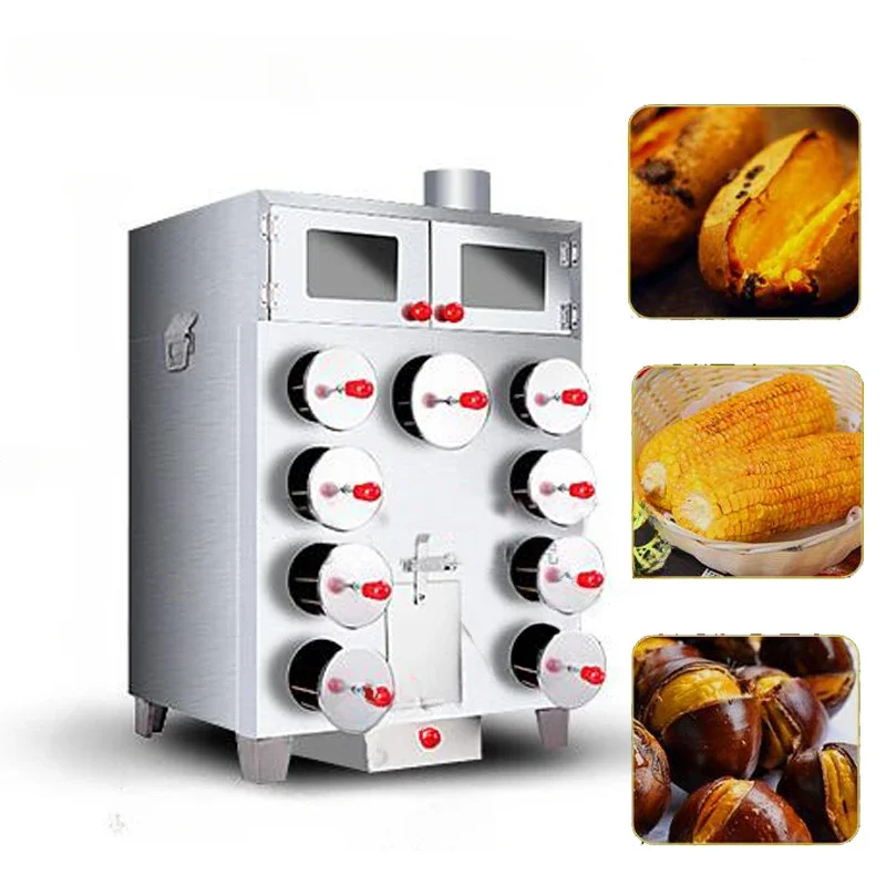 Commercial Sweet Potato Roaster 9 Holes Corn Over Upgrade Highbake Multihole Roasting Machine For Chestnut, Potato Baker