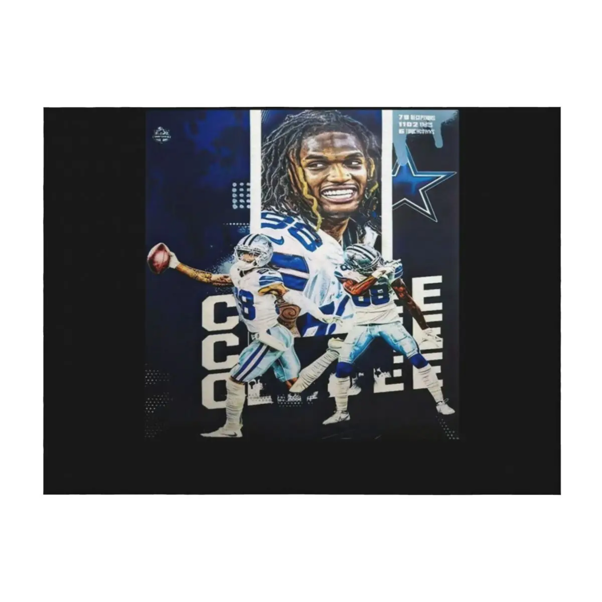 

Ceedee sport Lambs Football Throw Blanket warm winter Heavy Extra Large Throw for sofa Blankets