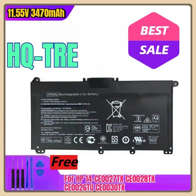 

11.55V 3470mAh Laptop Battery HQ-TRE for HP 14-CE0027TX CE0028TX CE0026TU CE0030TX