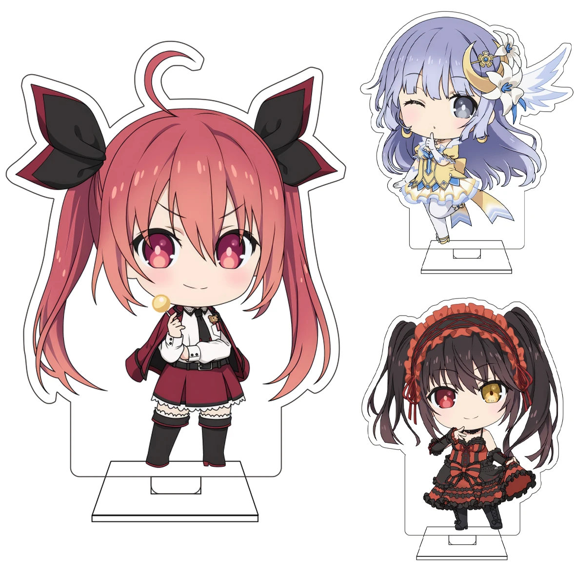10CM Anime DATE A LIVE Cosplay Niedliche Acryl-Figur Standfigur Yatogami Tohka Itsuka Shido Ornamente Geschenke