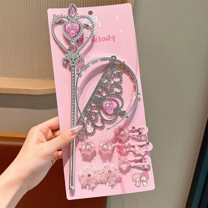 ชุดกิ๊บติดผมการ์ตูนซานริโอ้ คุโรมิ มายเมโลดี้ และ ซินนามอนโรล กิ๊บติดผมน่ารักหวานๆ ที่คาดผมมงกุฎ