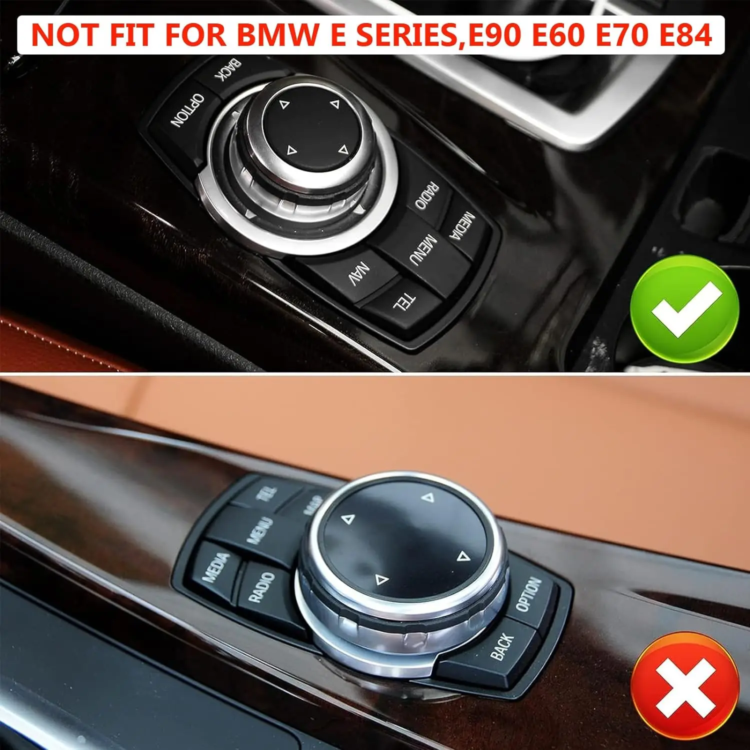 The Replacement Part  Multimedia IDrive Control Knob Button Cover  Suitable For BMW F10 F20 F30 F01 F25