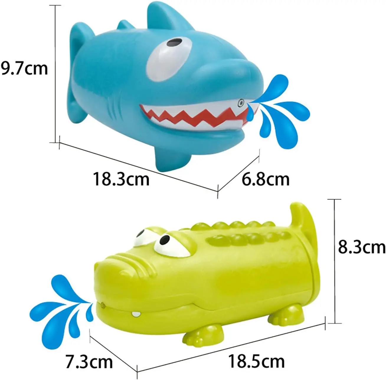 Pistolets à eau extractibles, jouet Crocodile, requin, porcelet, pistolet à eau sûr pour enfants, plage, piscine, jeu d'été