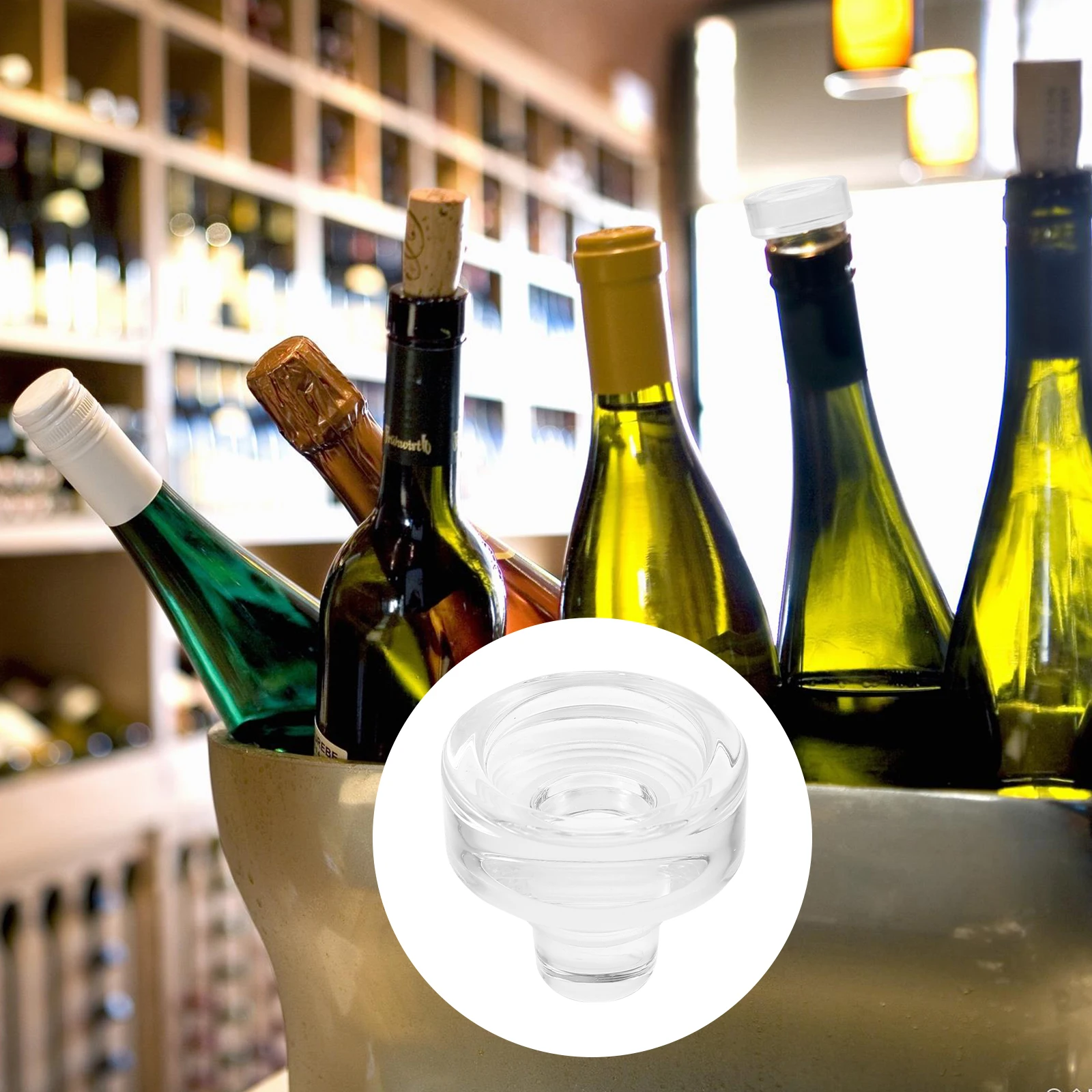 

10pcs T-Shaped Glass Wine Stopper Bottle Stoppers Reusable Leakproof Flavor Preserver Beer Sealer Decorative Bulk
