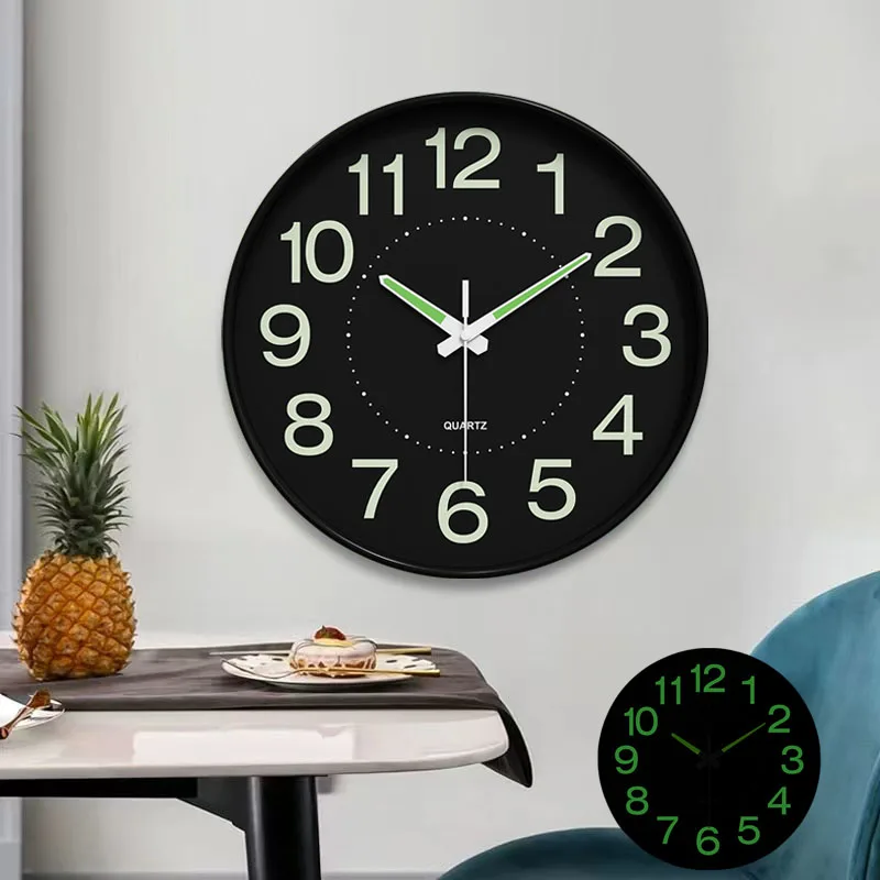 10 Polegada design moderno relógio luminoso tempo de viagem relógio de mesa preciso para sala estar cozinha quarto estudo biblioteca