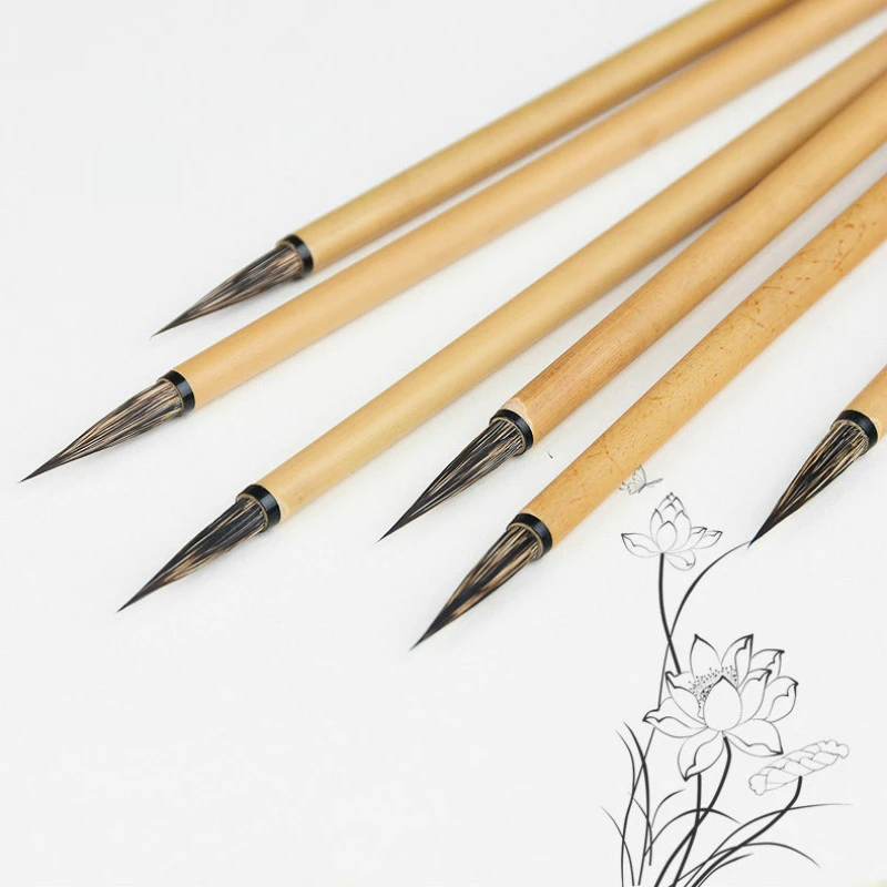 Chinese Rabbit Hair Brush Chinese Calligraphy Small Script Song Huizong's Calligraphy Brush Chinese Painting Line Drawing Brush