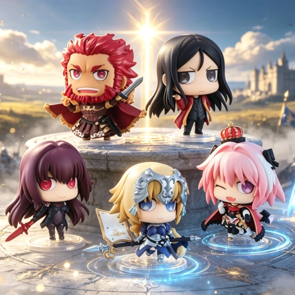 Anime Fate Figure Q Version Saber‌ Action Figures Pvc Statue Desktop Collection Model Toys Gifts Single 5cm