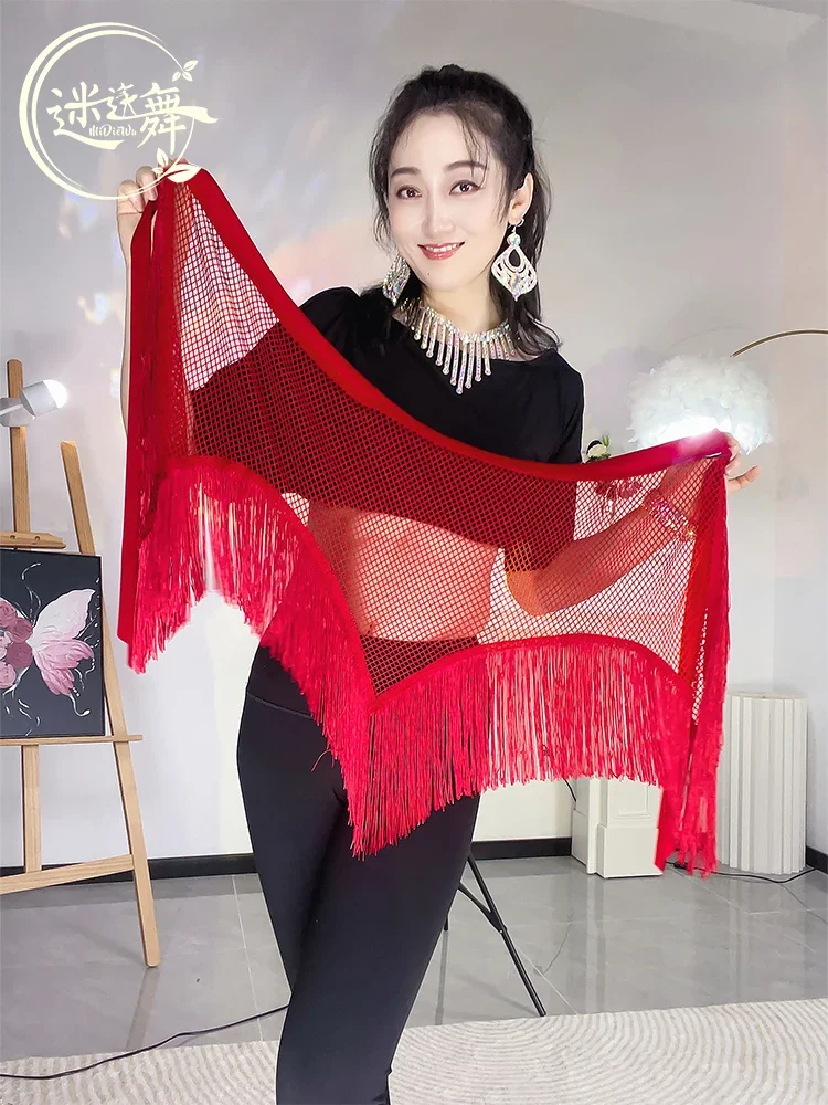 2024 Original New Belly Dance Waist Chain Hip Scarf Waist Scarf Tassel Oriental Dance Performance Dress Accessories Versatile