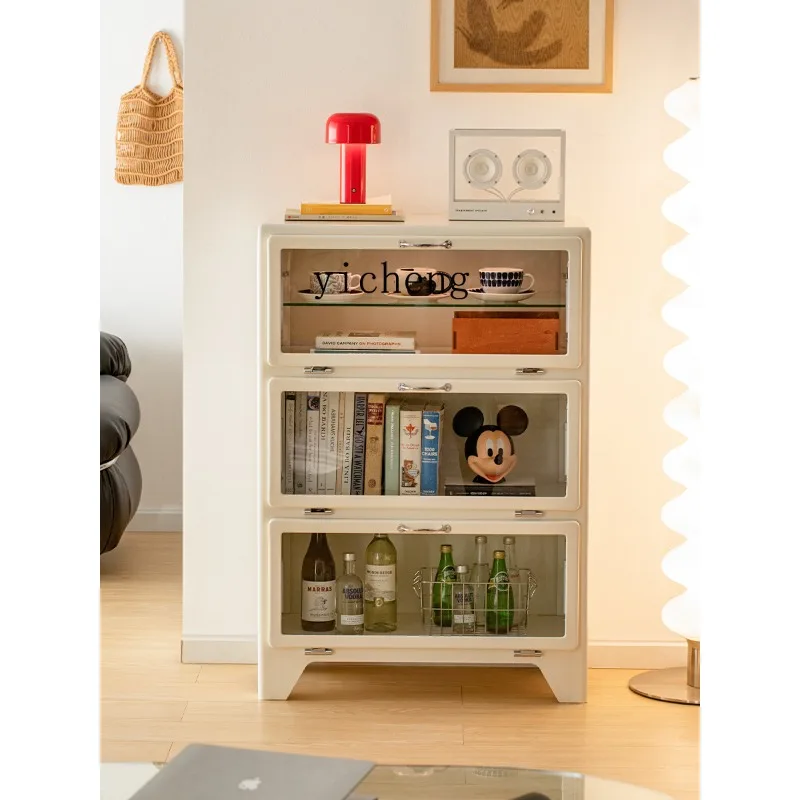 Gz-22 Retro Chest Cabinet Locker Household Living Room Dining Side Cabinet Bedroom Storage Cabinet Metal Drawer