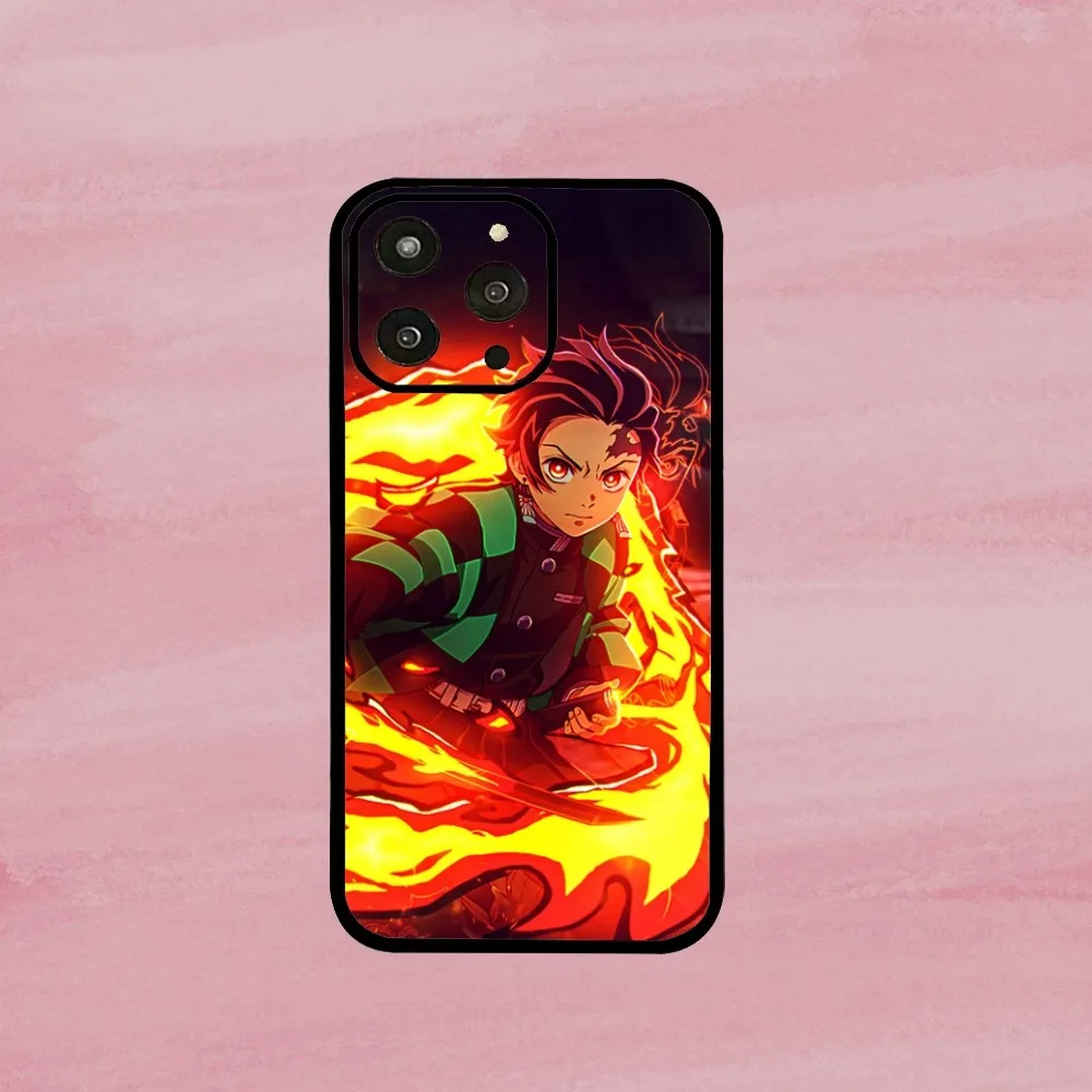 Demon S-Slayer K-Kimetsu No Yaiba Phone Case For Iphone 15 11 13 14 Pro Max 7 8 Plus X Xr Xs Max Se2020 12mini Cover Case