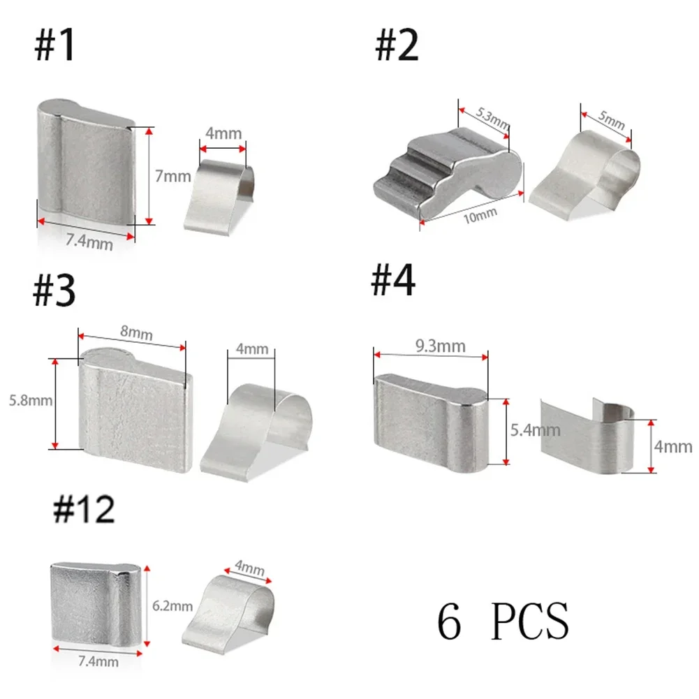 POTEAX 6Pcs Bicycle Freehub 6 Pawl Bike Hub Pawls Universal Spring Claw Accessories Stainless Steel Cassette Hubs MTB Cycling Pa