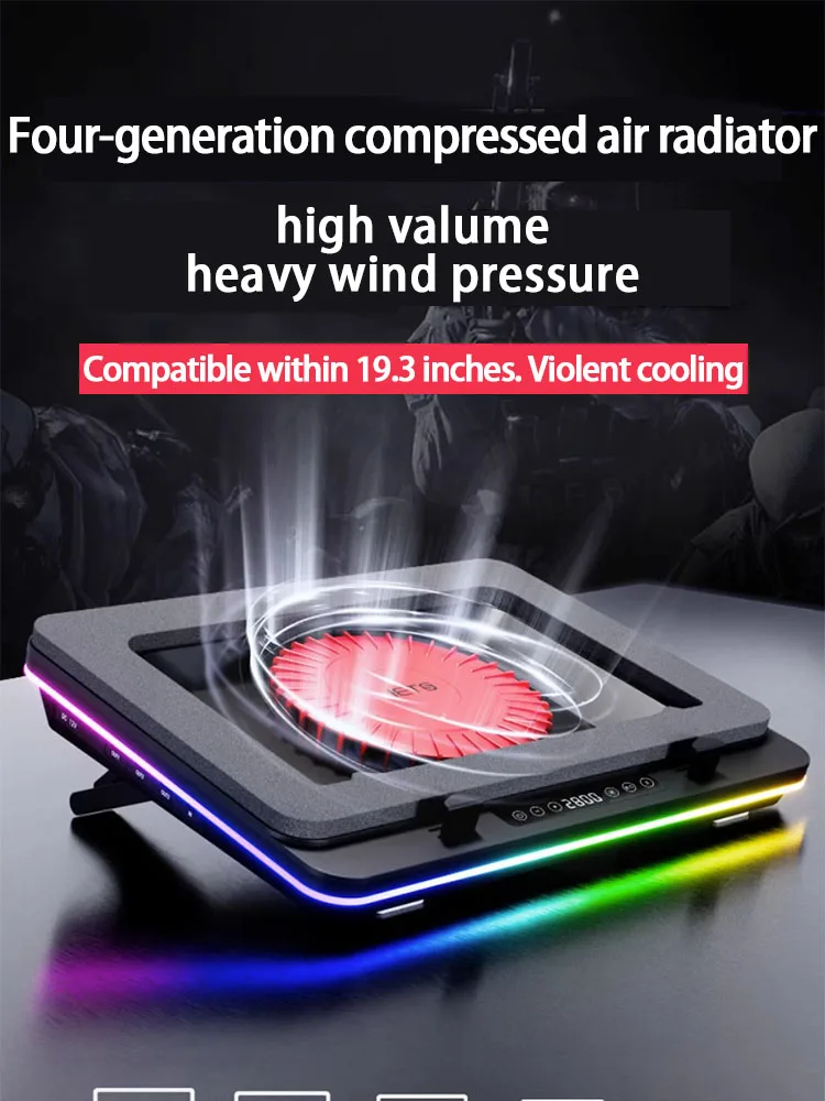 Imagem -03 - Iets Radiador Refrigerado a ar Notebook Grande Pressão do Vento Computador tipo ar Comprimido Grande Ventilador Gt600