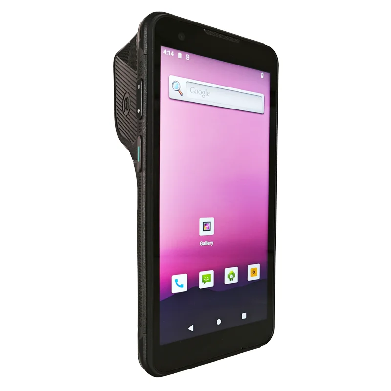 Imagem -01 - Caribe-impressora Térmica Robusta Pda Android 2d Barcode Scanner Pl60lp