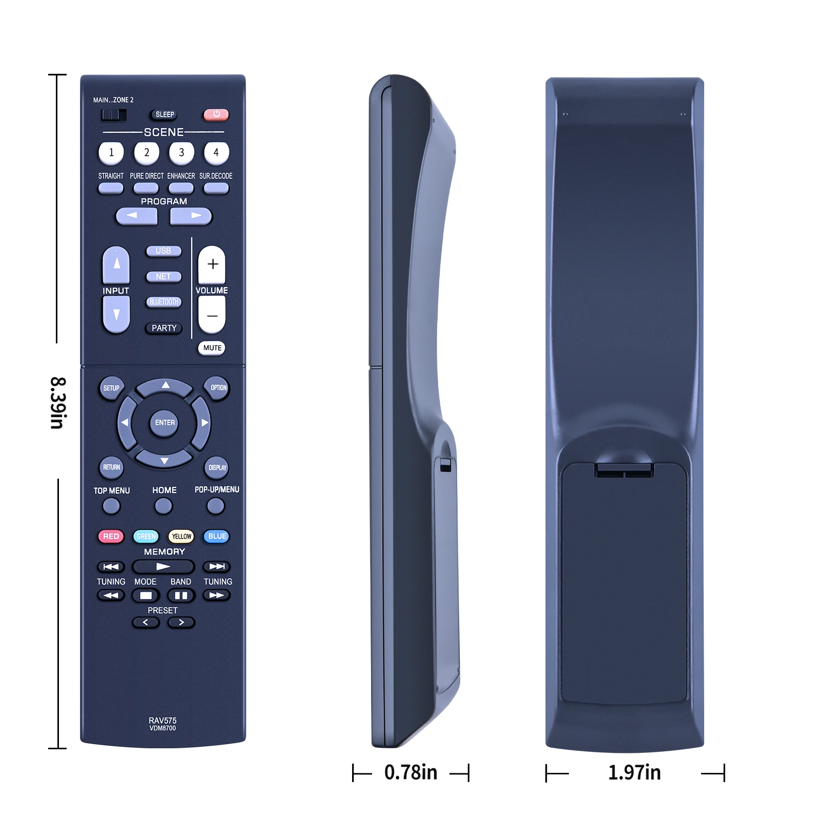 Remote Control RAV575 VDMB700 Use for YAMAHA AV Receiver Radio Player Controller Replacement