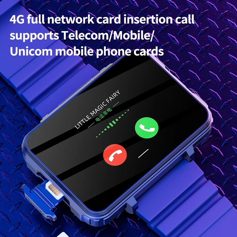 GoldenSpike VP999 ساعة ذكية 2.4 بوصة كبيرة Amoled Smartwatch مع كاميرا مزدوجة GPS WIFI فتحة للبطاقات Sim لعب لعبة مكالمات الفيديو