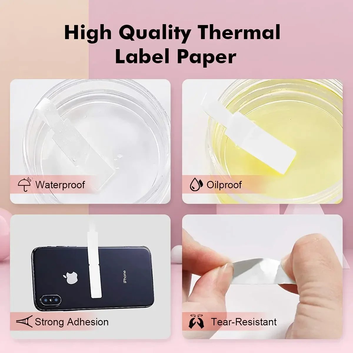 NIIMBOT D11 Cable Label D11 D110 D61 Label Sticker Fiber Wire Network Charging Cable Paper Sticker Adhesive Label Tape Thermal