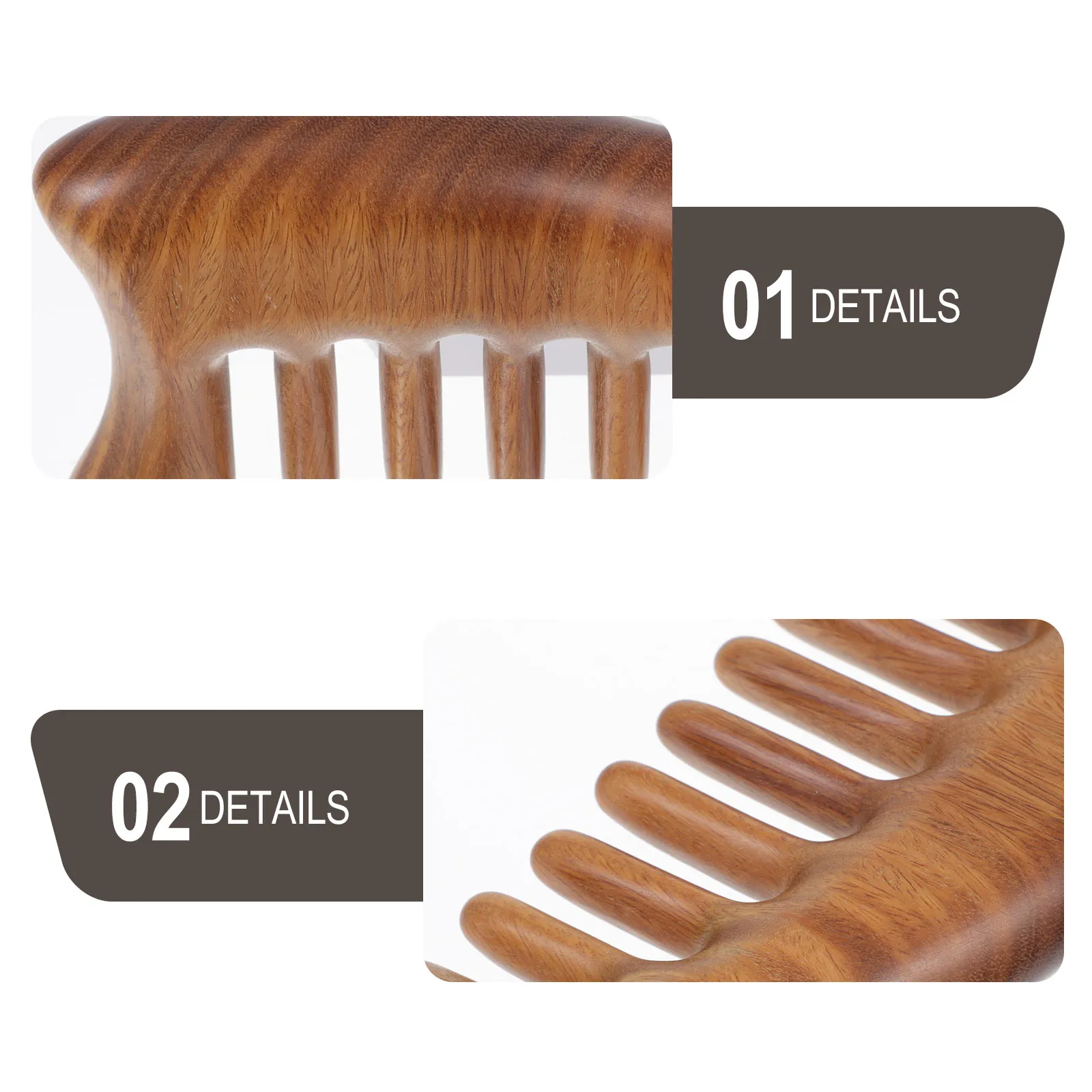 

Massage Scalp Tool Premium Wood Durable Portable Anti-Static Hair Scrapping Comb Multi-Functional Stress Relief Comb For Women