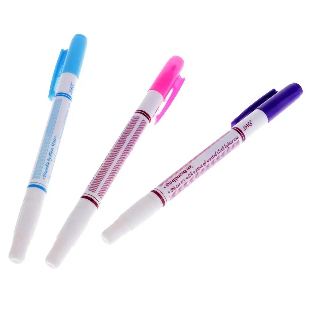 3pcs Fabric - Trick Markers / Marking Pens Water-soluble Double Head