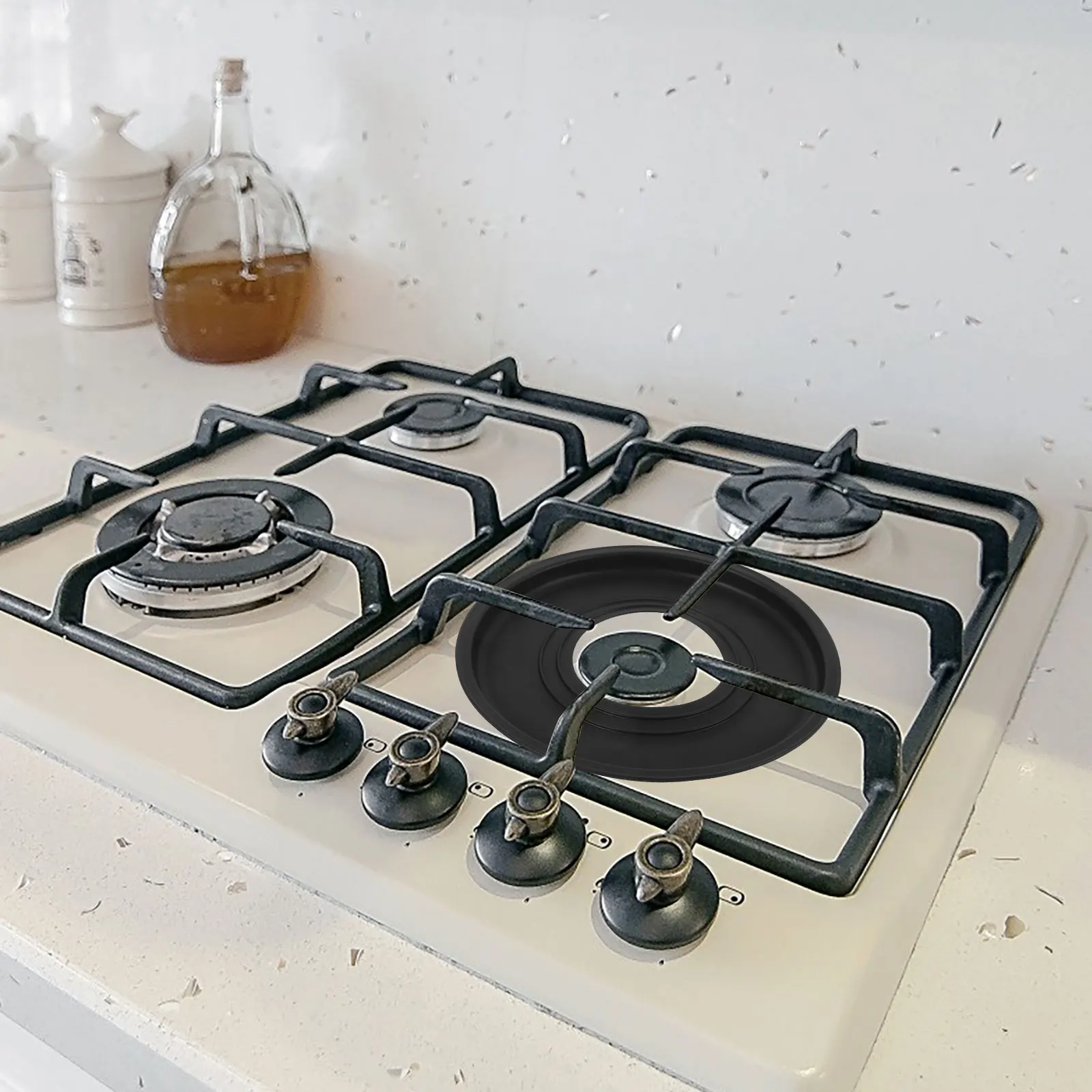 

Silicone Stove Protective Cover 215x215mm Oil-proof Mats Gas Stove Protector Reusable Kitchen High Temperature