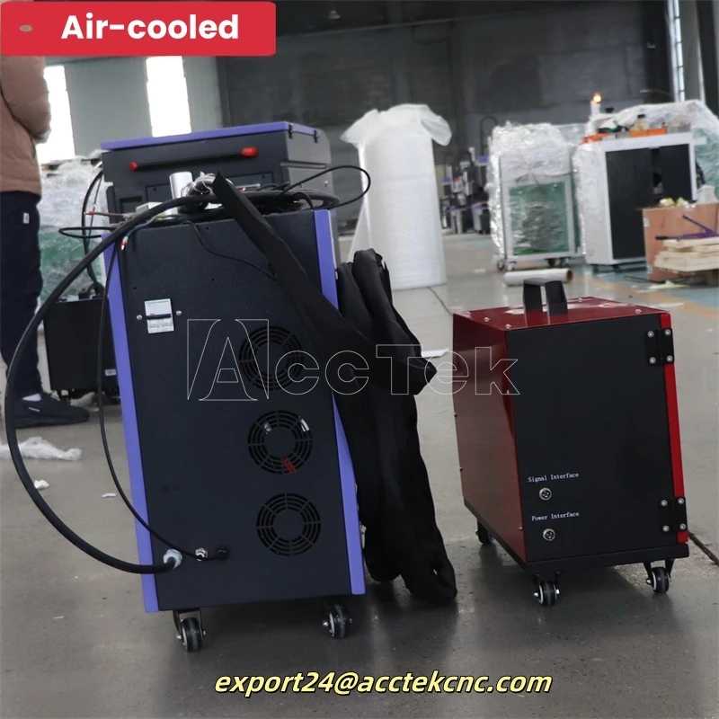 Air-Cooled Portable Laser Welding Machine Handheld Laser Welding Machine 1100W 1200w Laser Welding Cutting Machine For 3mm Metal