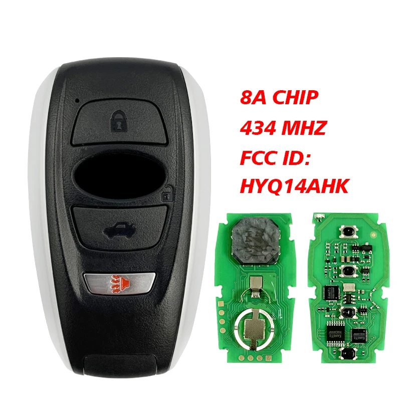 CN034006 Aftermarket 4 Button Smart Remote Key 8A Chip 434MHZ FCC HYQ14AHK For Subaru Ascent Crosstrek Forester Impreza2017-2020