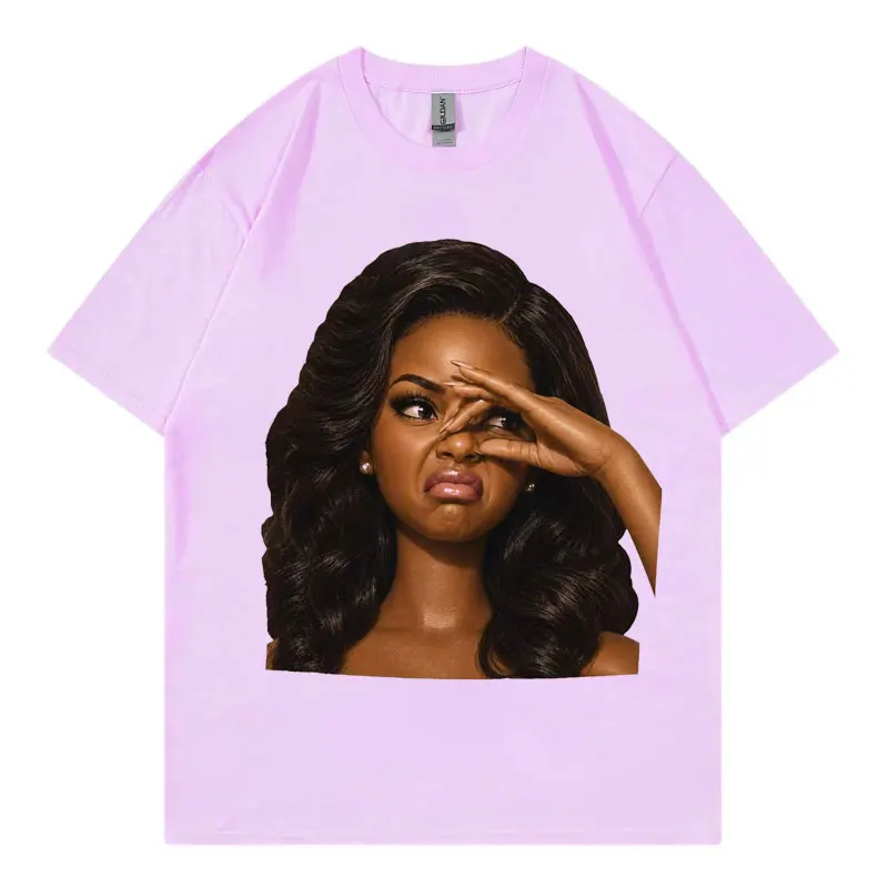 Funny Disgusted Doll Face Meme Graphic T Shirts Men Women Fashion Vintage T-shirts Summer Casual 100%cotton Short Sleeve T-shirt