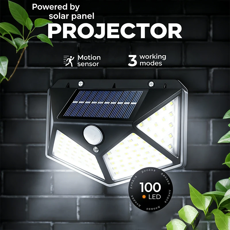 PIP Motion Sensor Solar Wall Lamps 1LED Waterproof Outdoor Lighting Sensor Lihts for Courtyard Fence Porch Garden