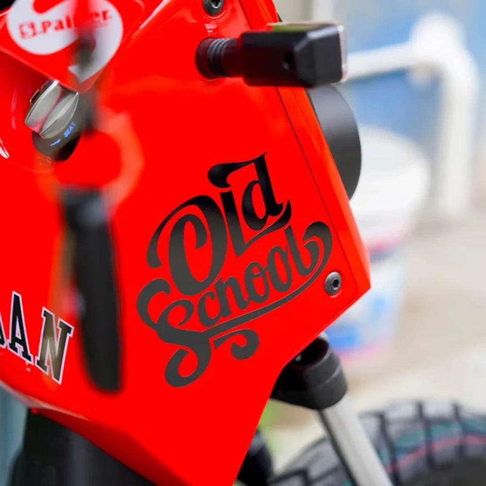 1pc velha escola criativa motocicleta adesivos para moto tanque de combustível janela do carro corpo capacete decorativo decalques vinil à prova dwaterproof água