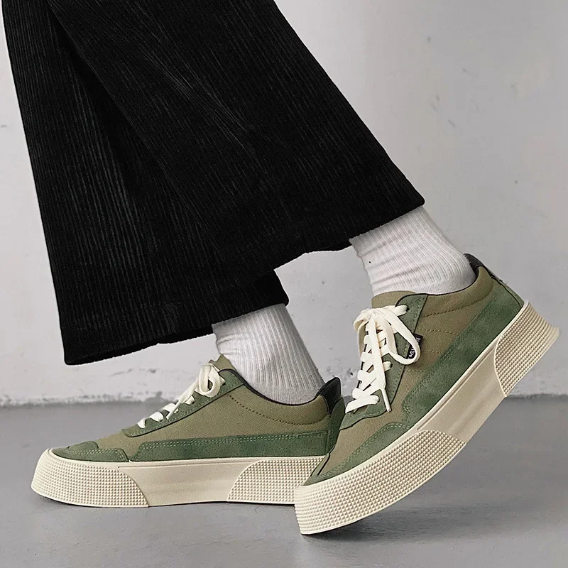 Heren Mode Sneakers Casual Canvas Skateboard Schoenen Nieuwe Designer Merk Trend Platform Gevulkaniseerde Schoenen Man Tenis Masculino