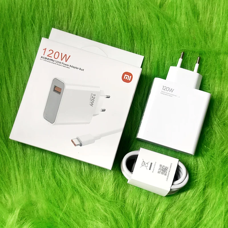 Xiaomi Charger 120W Original EU Fast Charger Quick Charging Power Xiaomi 10 Redmi K30 Pro/10X Pro Laptop Air