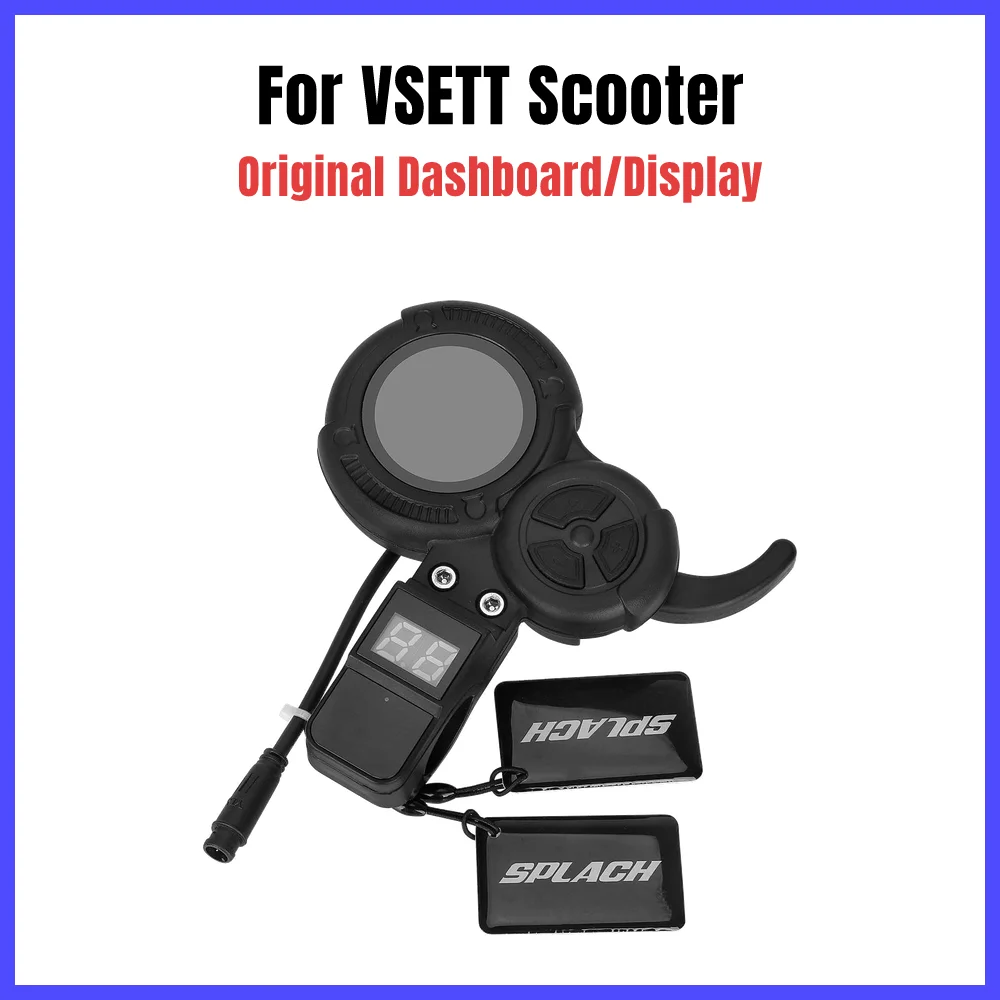 6 Pin Dashboard Throttle For VSETT 8 9 10+ 11+ Electric Scooter LED Display Instrument With NFC Card Repair Spare Parts