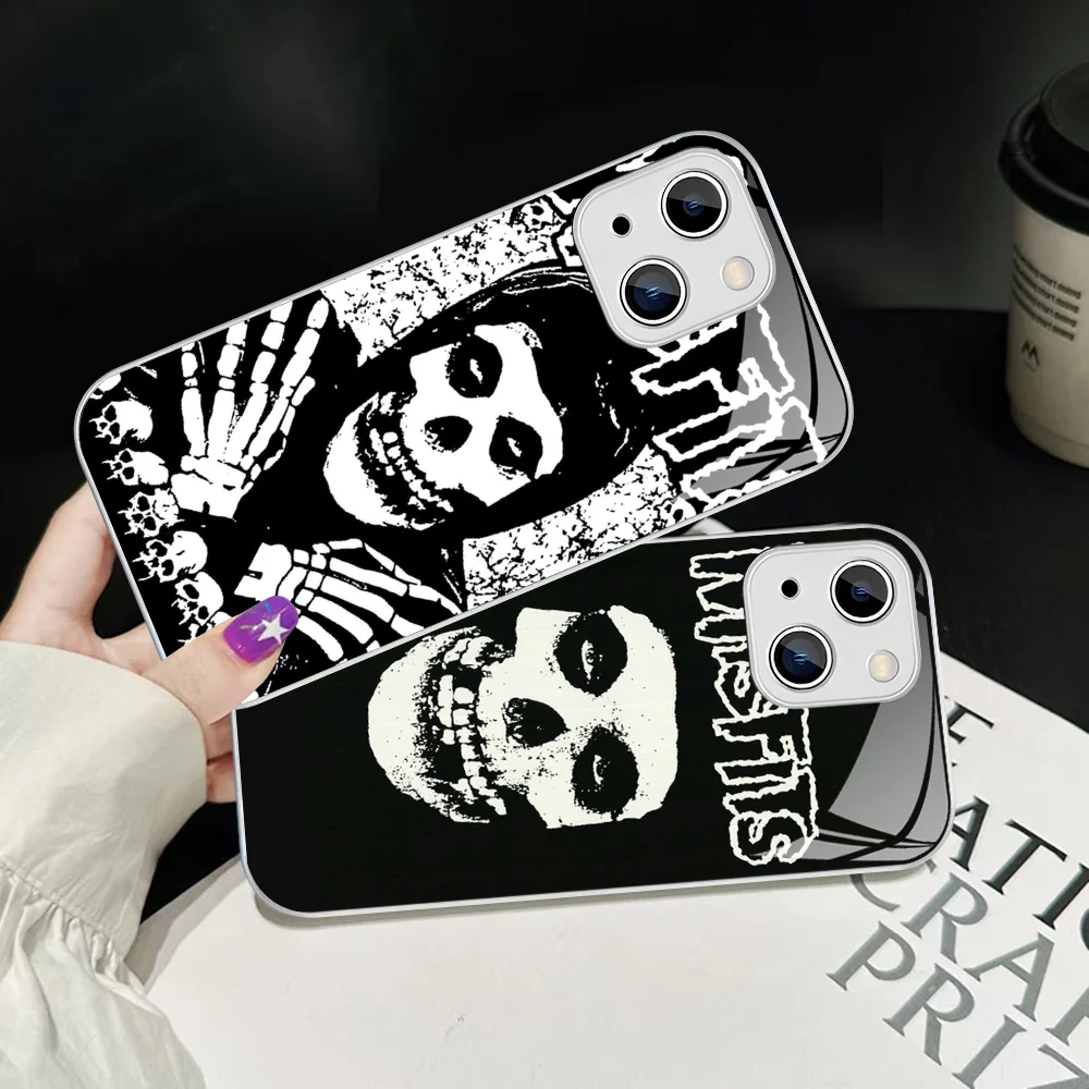 

The M-Misfits Glenn Danzig Phone Case For IPhone 14 13 12 Mini 11 Pro XS Max X XR 14 Plus Tempered Glass Cover