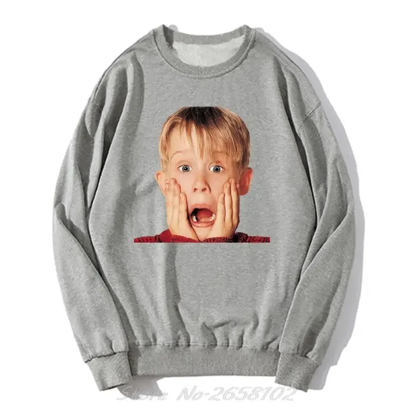 Macauly Culkin From Home Alone Hoodie Men O-neck Sweatshirt Unisex Sweater Harajuku Streetwear