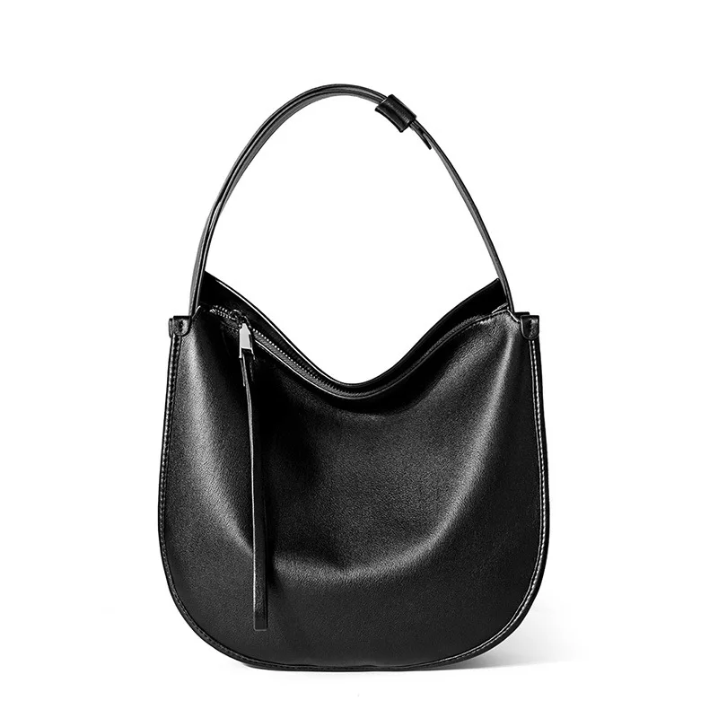 Genuine Leather Women Tote Bag 2026 New Large Capacity Women's Shoulder Bag Luxury Designer Cowhide Crossbody Bags