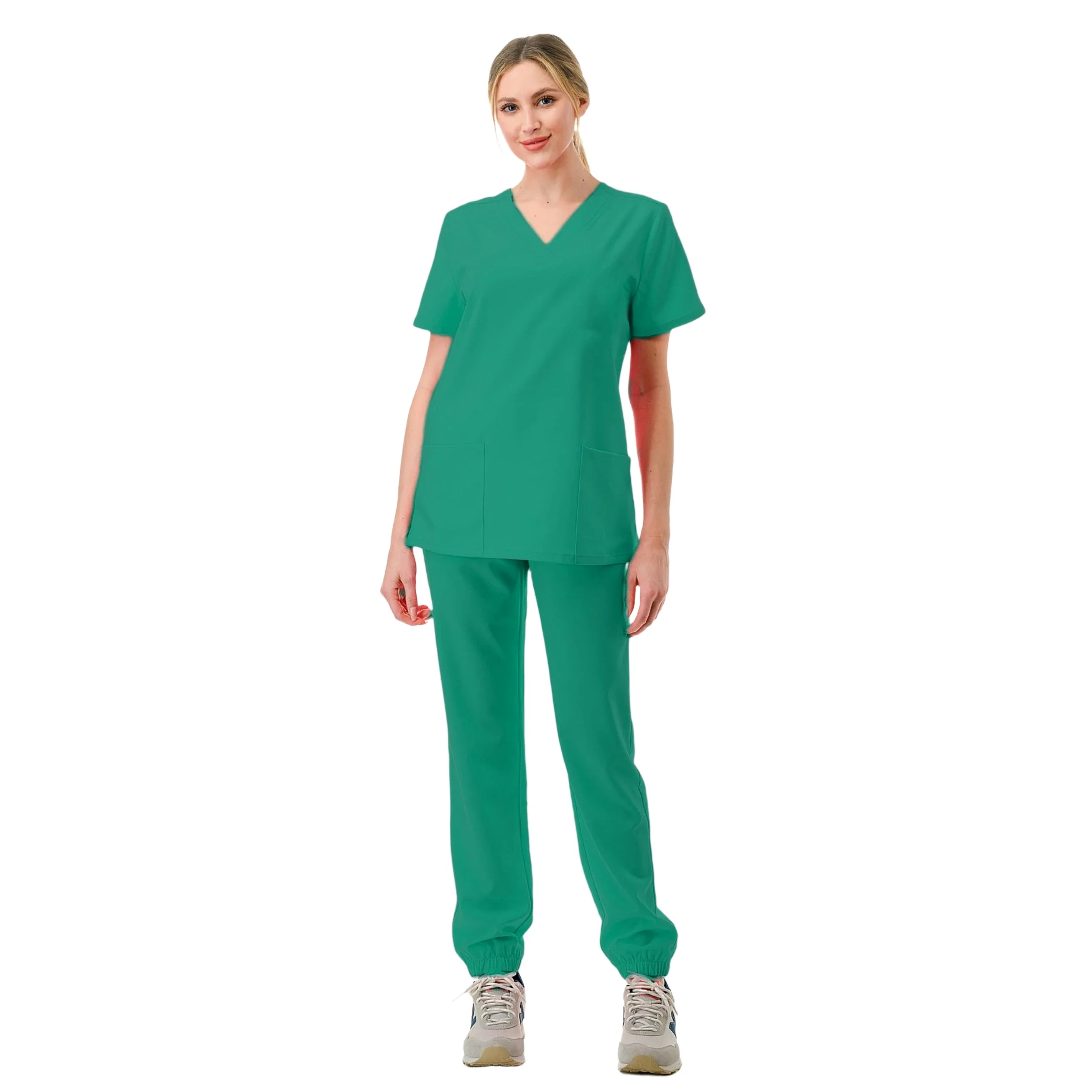 Tuta clinica donna Scrub Set infermiera medica salone di bellezza abbigliamento da lavoro uniforme chirurgica Scrub clinici Top Pants Spa Doctor infermieristica