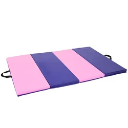 New 1.5 and 2 inch extra thick  gymnastics folding exercise yoga mat gym foam vinyl floor mat for Yoga fitness exercise training