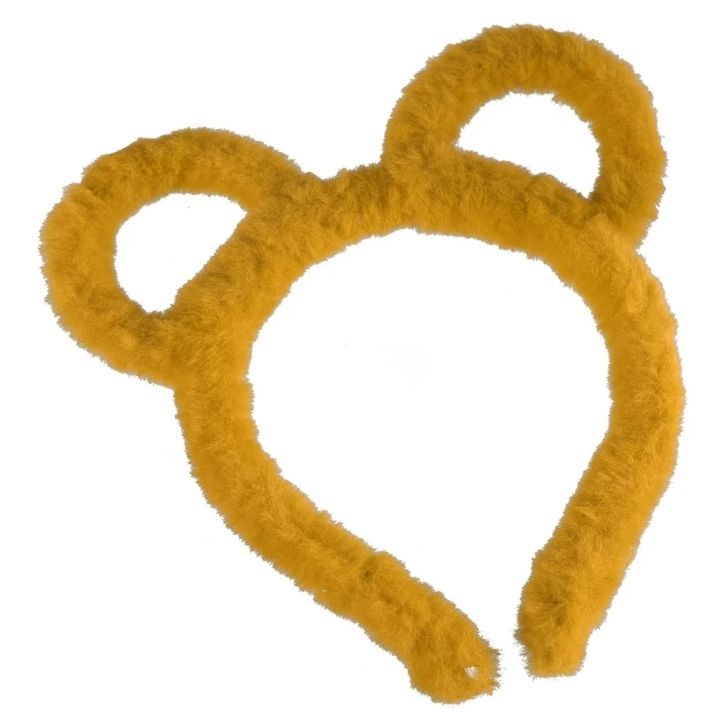 Ikat Rambut Telinga Beruang Buatan Ikat Rambut Mewah Ikat Rambut Fotografi Karnaval Remaja Dropship