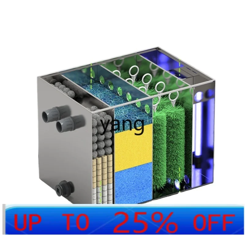 

UJQ Фильтр для рыбного пруда, большой открытый двор, система циркуляции воды из нержавеющей стали, биохимическое оборудование для очистки воды