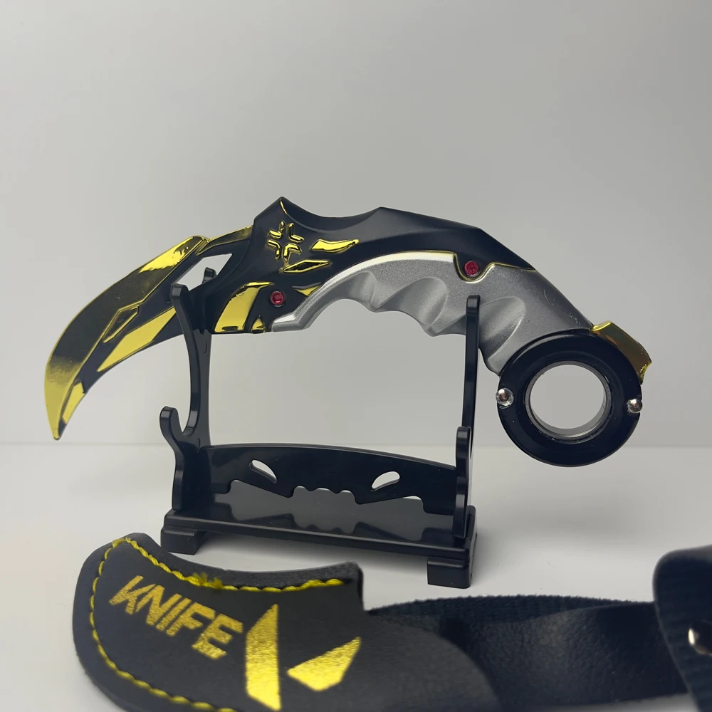 

15cm (5.9in) [Valorant] Game Peripheral Toy, Miniature [Champions 2021 Karambit] Weapon Model, Alloy Metal,Not Sharp, Anti rust